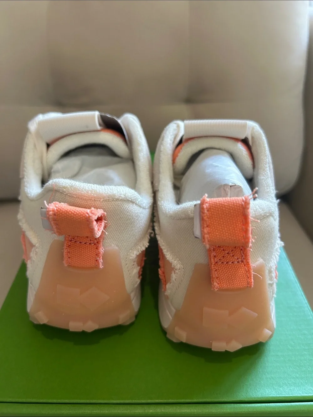kate spade Coral and Cream Low-Top Sneakers K as in Kate Runner
